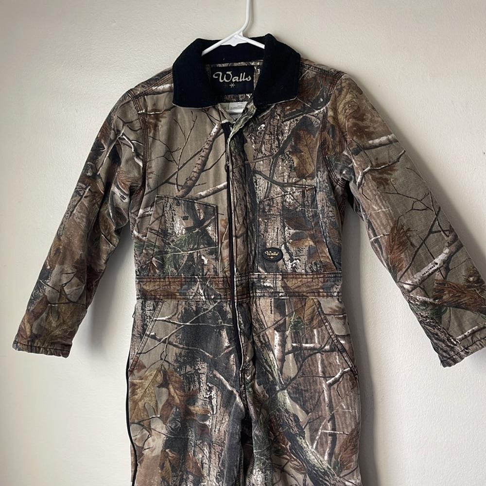 Youth Walls Coverall Realtree Insulated Camouflage Hunting Suit